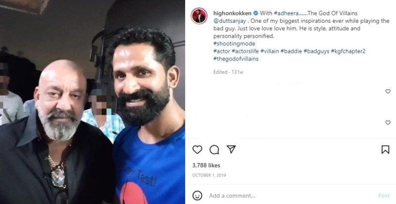 John Kokken with Sanjay Dutt