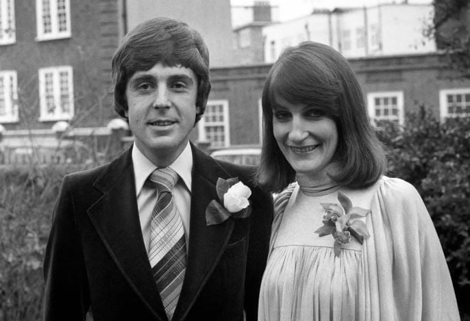John Stapleton and his wife after their marriage