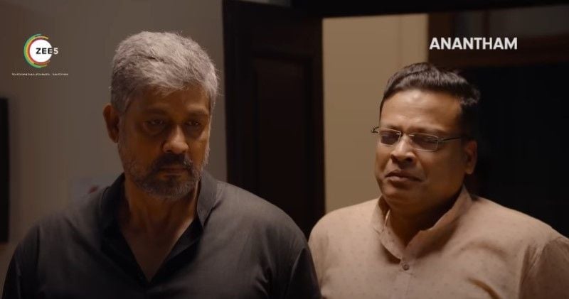 John Vijay (right) in a still from the web series 