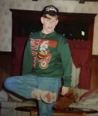 Johnny Sins during his teenage years