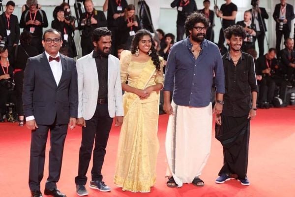 Joju George and colleagues at the Venice International Film Festival