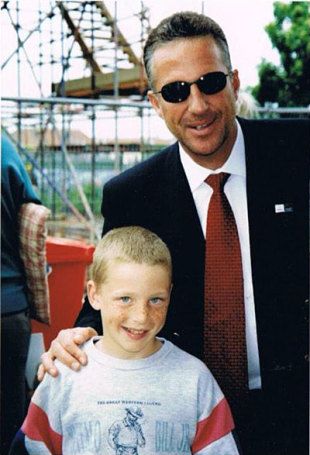Jos Buttler with Ian Botham