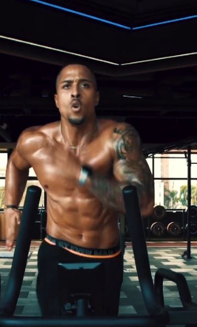 Jose Rodríguez working out at the gym