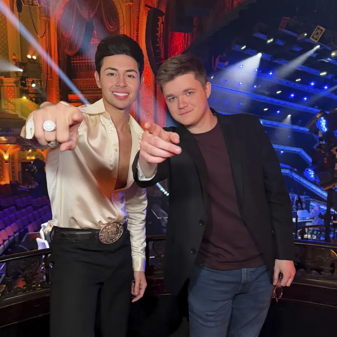 Josh King with his American Idol fellow contestant MKY during Hollywood Week round