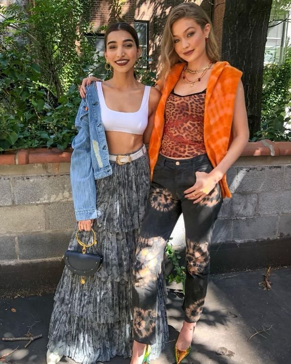 Juhi Godambe with Gigi Hadid 