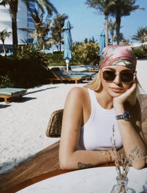 Julia Bonilla during a trip