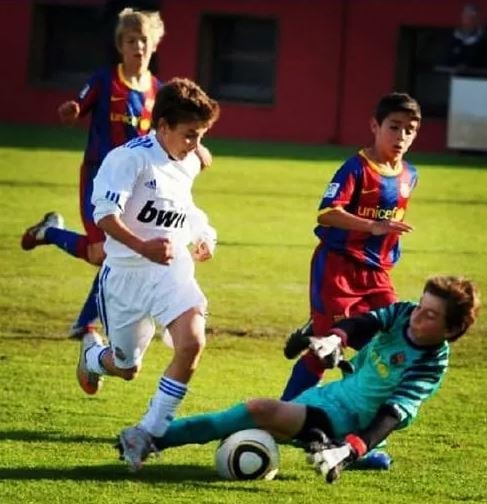 Julian Alvarez during the trials for Real Madrid