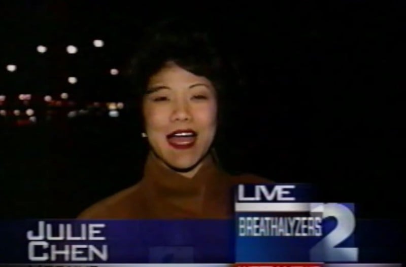 Julie Chen Moonves during her time at the WDTN-TV
