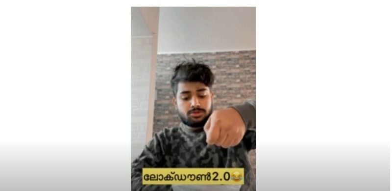 Junaiz VP in a still from his first YouTube video titled 