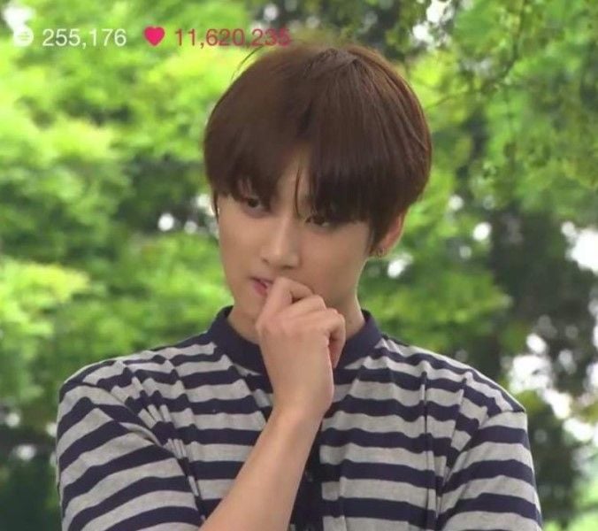 Jungkook biting his nails