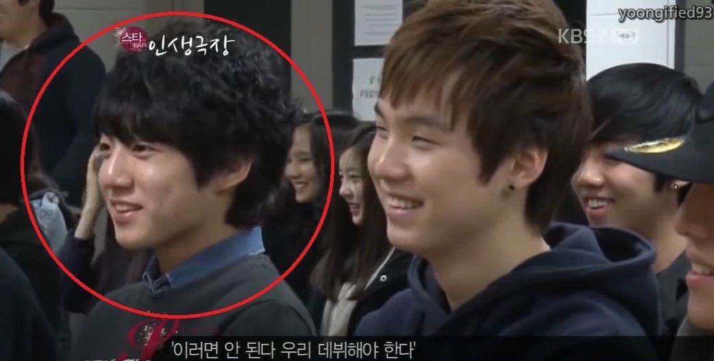 Jungkook during his trainee days