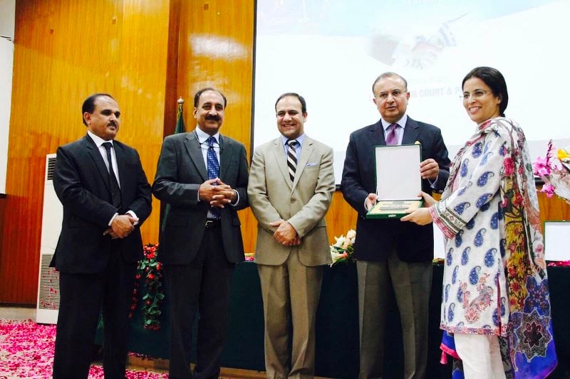 Justice Ayesha Malik during her tenure as Justice at Lahore High Court