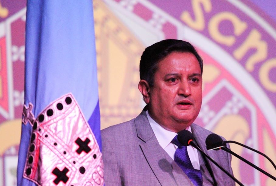 Justice Tarlok Singh Chauhan as a chief guest on a Speech Day at Bishop Cotton School in 2021