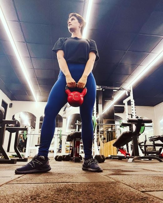 Jyotsna Bedi working out at the gym