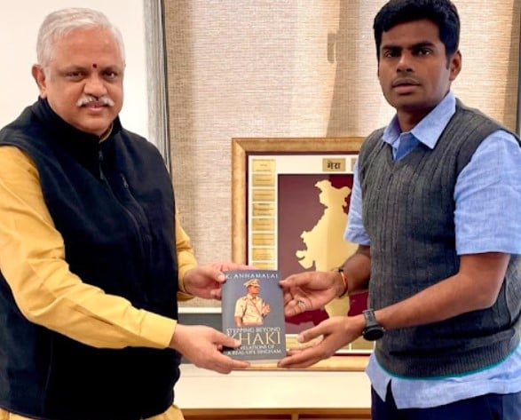 K Annamalai on the launch of his debut book