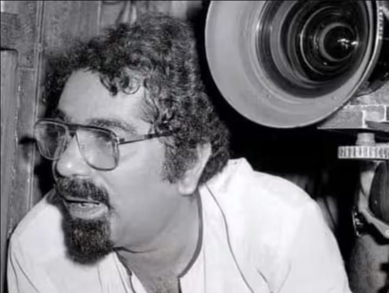 K. G. George during the shooting of a film