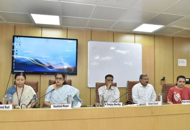 K. Sanjay Murthy while developing a programme for faculty members as the Secretary of the Department of Higher Education in the Ministry of Education