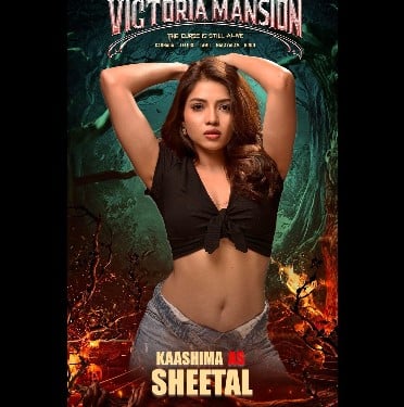 Kaashima Rafi on the poster of the film Victoria Mansion (2024)