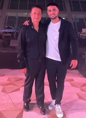 Kabir Bahia with his father