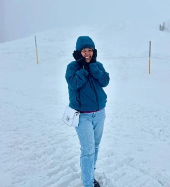 Kabita Singh during a trip