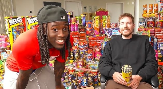 Kai Cenat with MrBeast