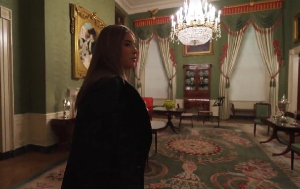 Kai Trump while showing White House in a vlog