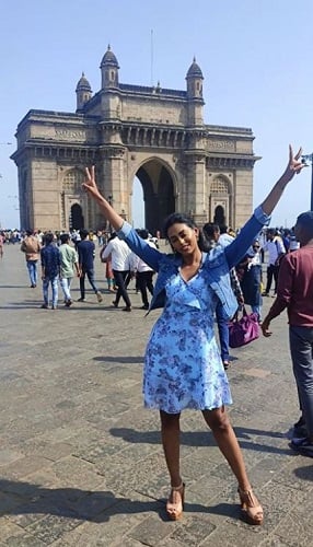 Kamakshi Bhaskarla during her vacation