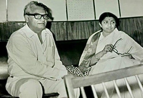 Kamal Amrohi with Lata Mangeshkar