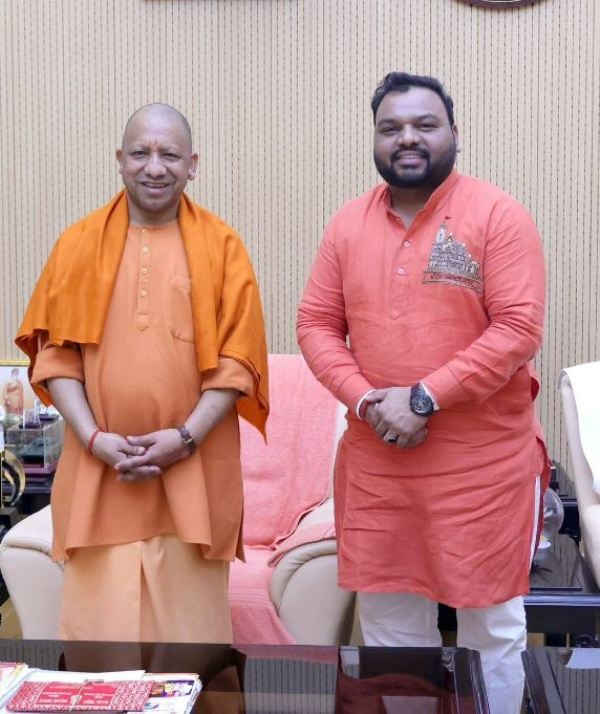 Kanhiya Mittal and Yogi Adityanath