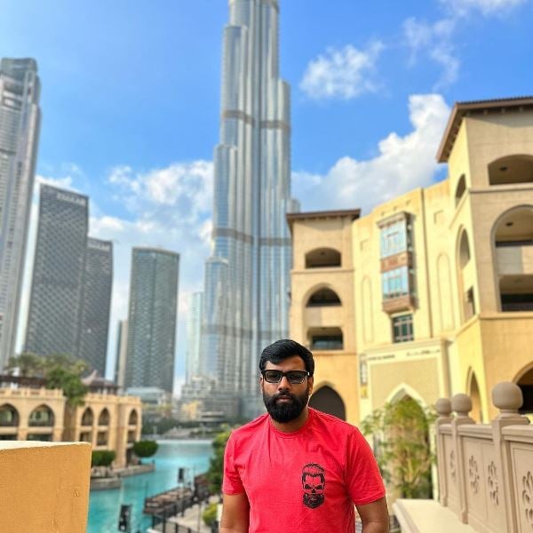 Kapil Kanpuriya on his vacation in Dubai