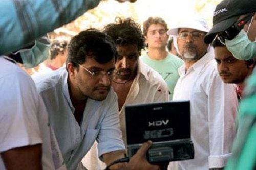 Karan Malhotra on the sets of Agneepath
