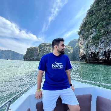 Karan Sehgal while enjoying a trip