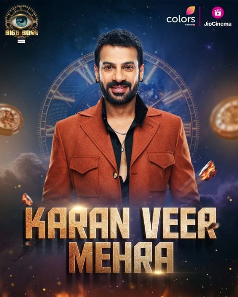 Karan Veer Mehra on the poster of Bigg Boss 18