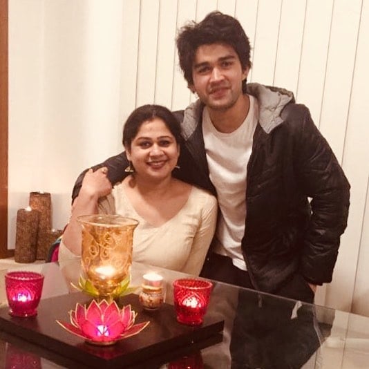 Karanvir Malhotra with his mother, Betty Malhotra