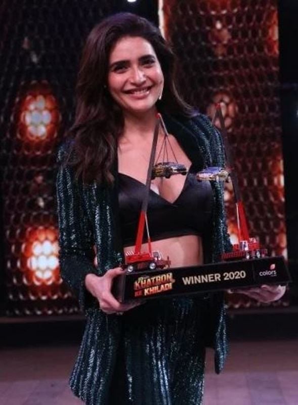 Karishma Tanna after winning Khatron Ke Khiladi 10