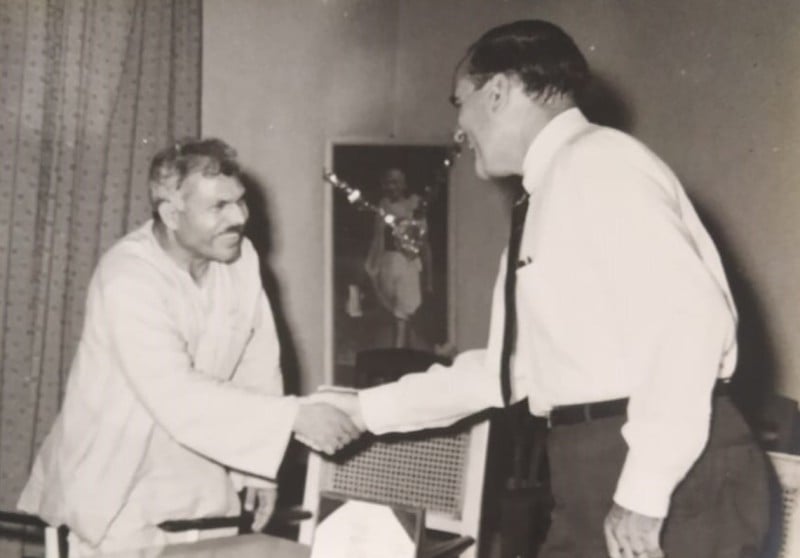Karpoori Thakur (left) in 1970s