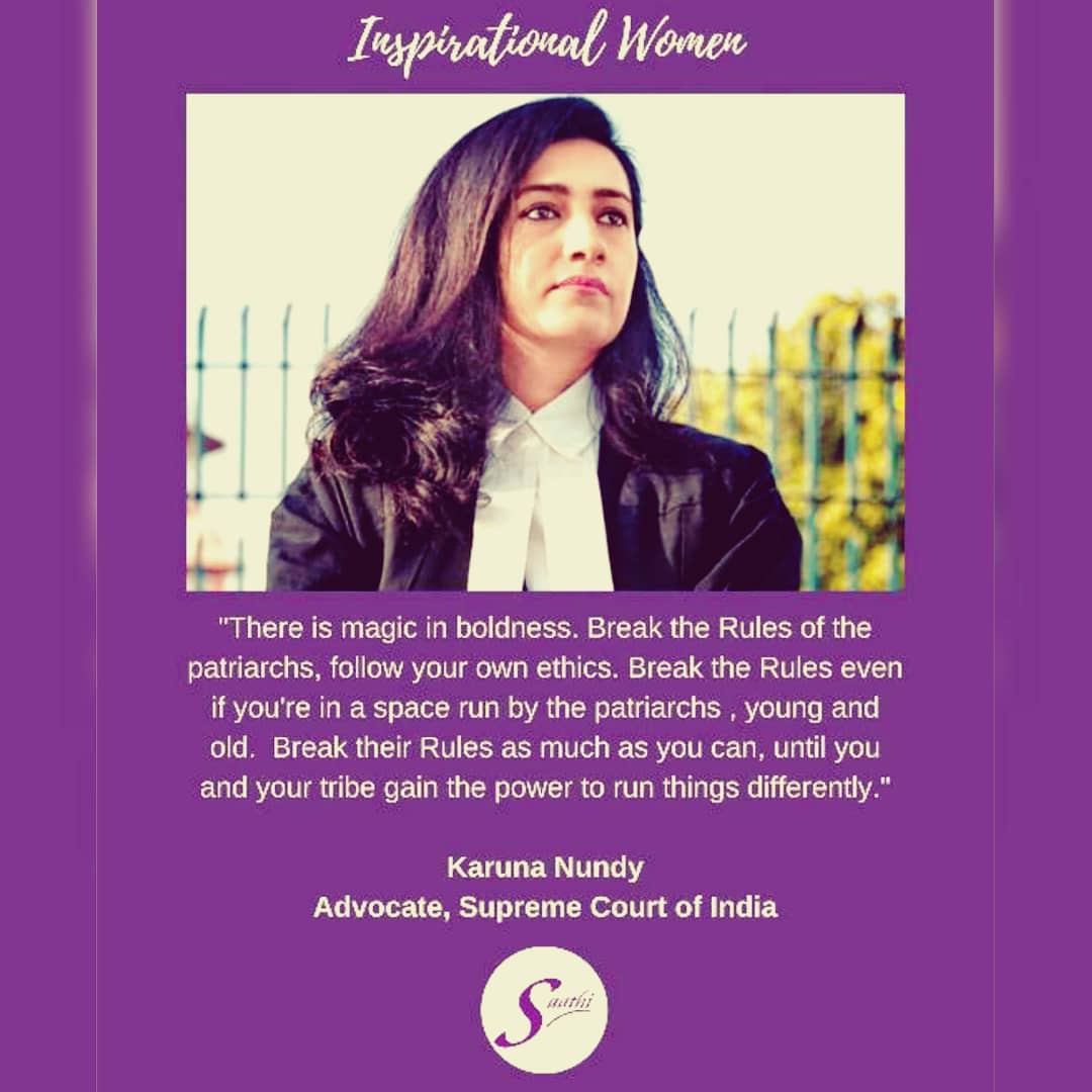 Karuna quotes on women while fighting for their rights