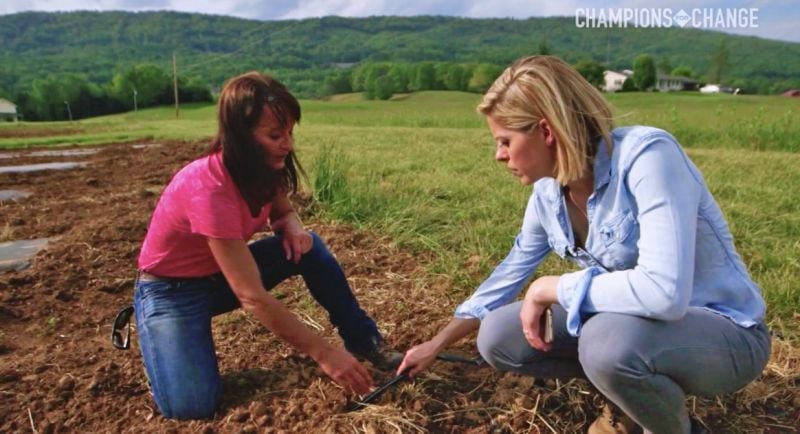 Kate Bolduan featured in the Champions for Change series The Story Behind Farm Aid
