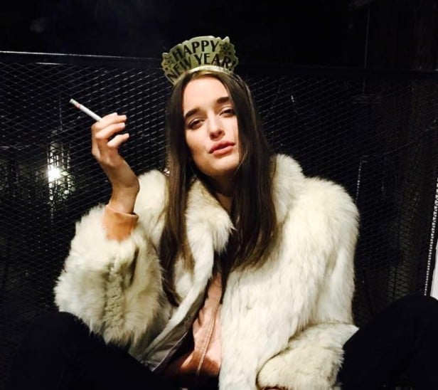 Kate Harrison, while enjoying smoking