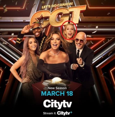 Katherine Ryan on the poster of the show Canada