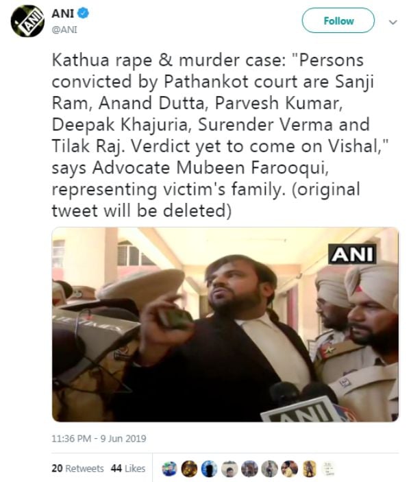 Kathua Rape Case Verdict