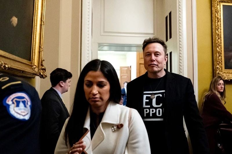 Katie Miller and Elon Musk