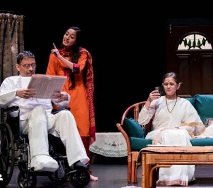 Kaveri Seth (center) in the play 
