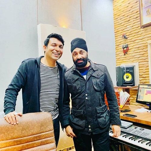 Kawaljit Bablu (right) with Chandan Prabhakar