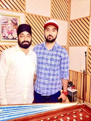 Kawaljit Bablu with Diljit Dosanjh