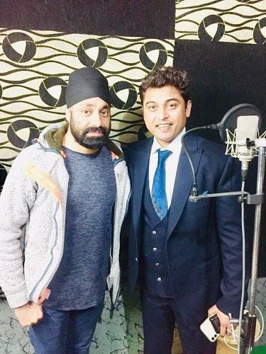 Kawaljit Bablu with Feroz Khan