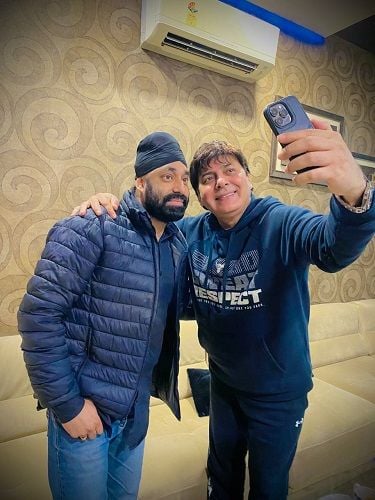 Kawaljit Bablu with Sukhwinder Singh