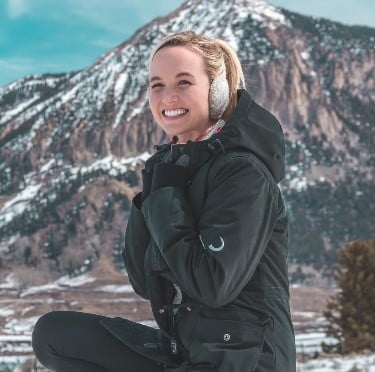 Kelley Jakle during a trip