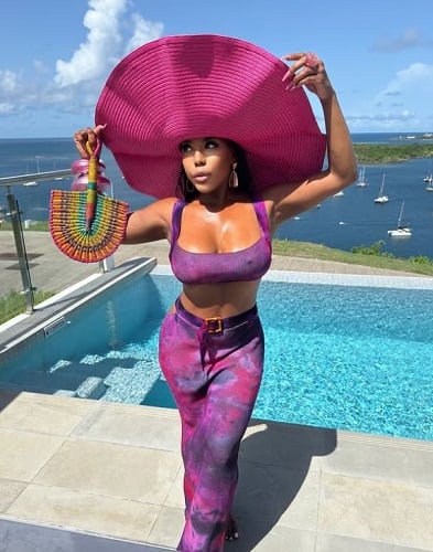 Kelli Ferrell during her vacation