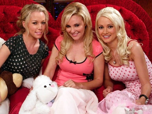 Kendra Wilkinson on the poster of the television reality show The Girls Next Door